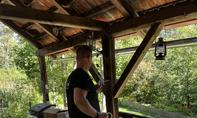 Likvidace červotoče pergoly