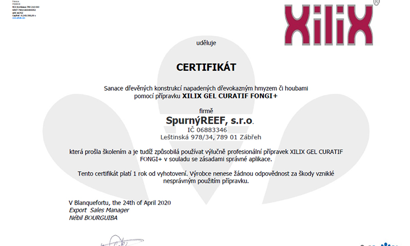 Certifikace XILIX