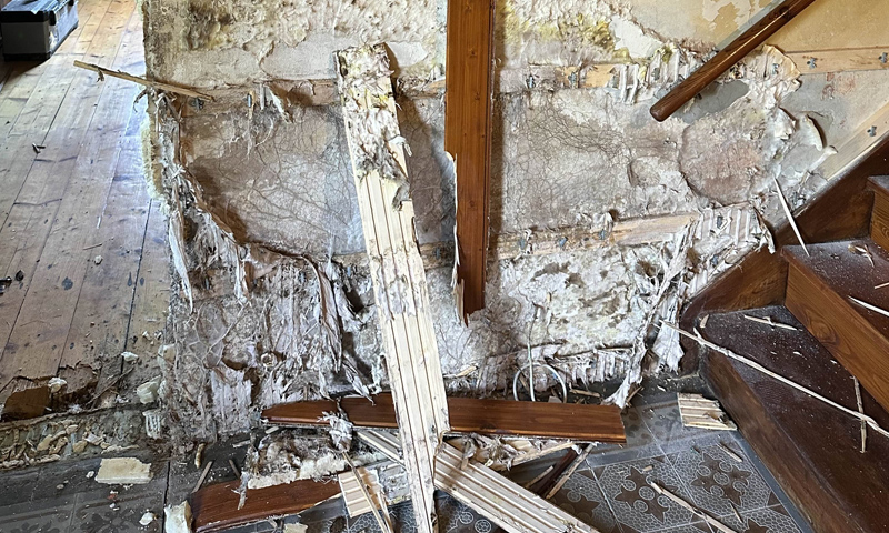 Destruktivní vliv dřevomorky na konstrukci